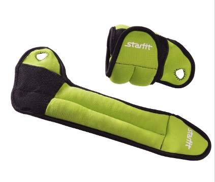 Утяжелители STARFIT WT-201 для рук "Эргономичные", 0,5 кг — изображение 2