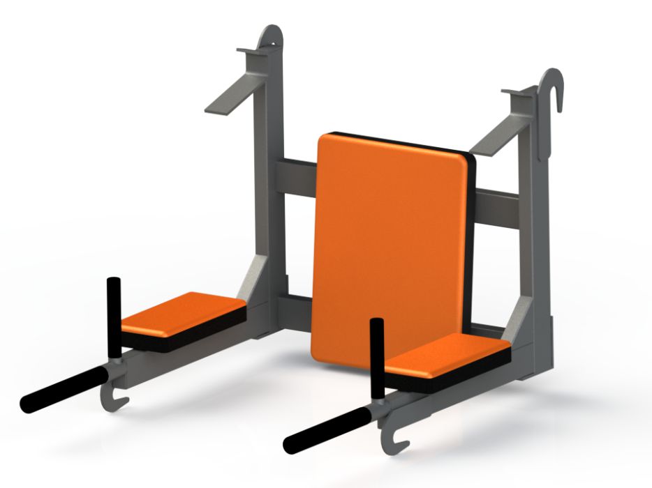 Навесные брусья + стойки для штанги облегченные profigym ТК-0070-J