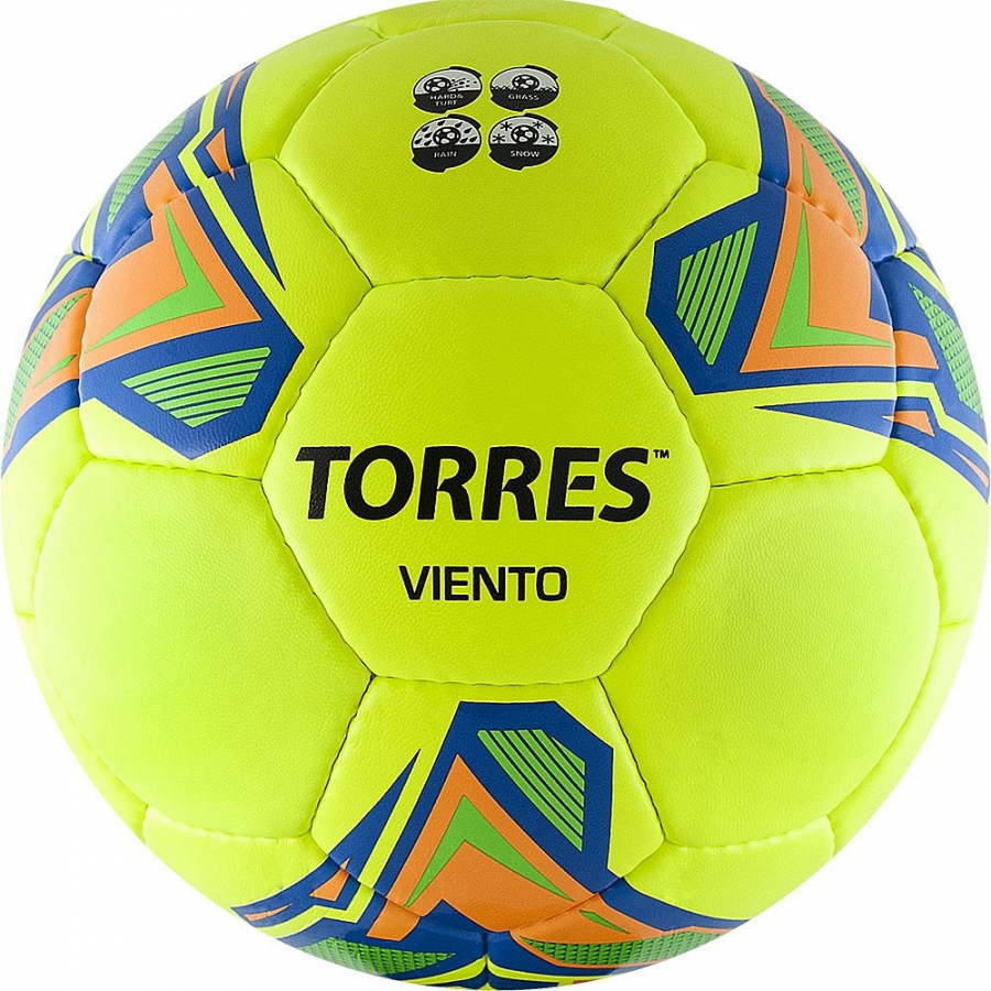 Мяч футбольный TORRES Viento Volt цв.лимонный р.5