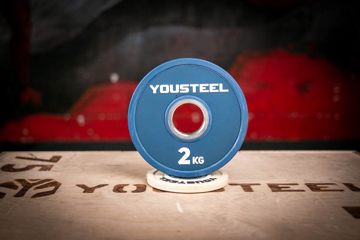 Диск тренировочный малый цветной 2 кг YOUSTEEL