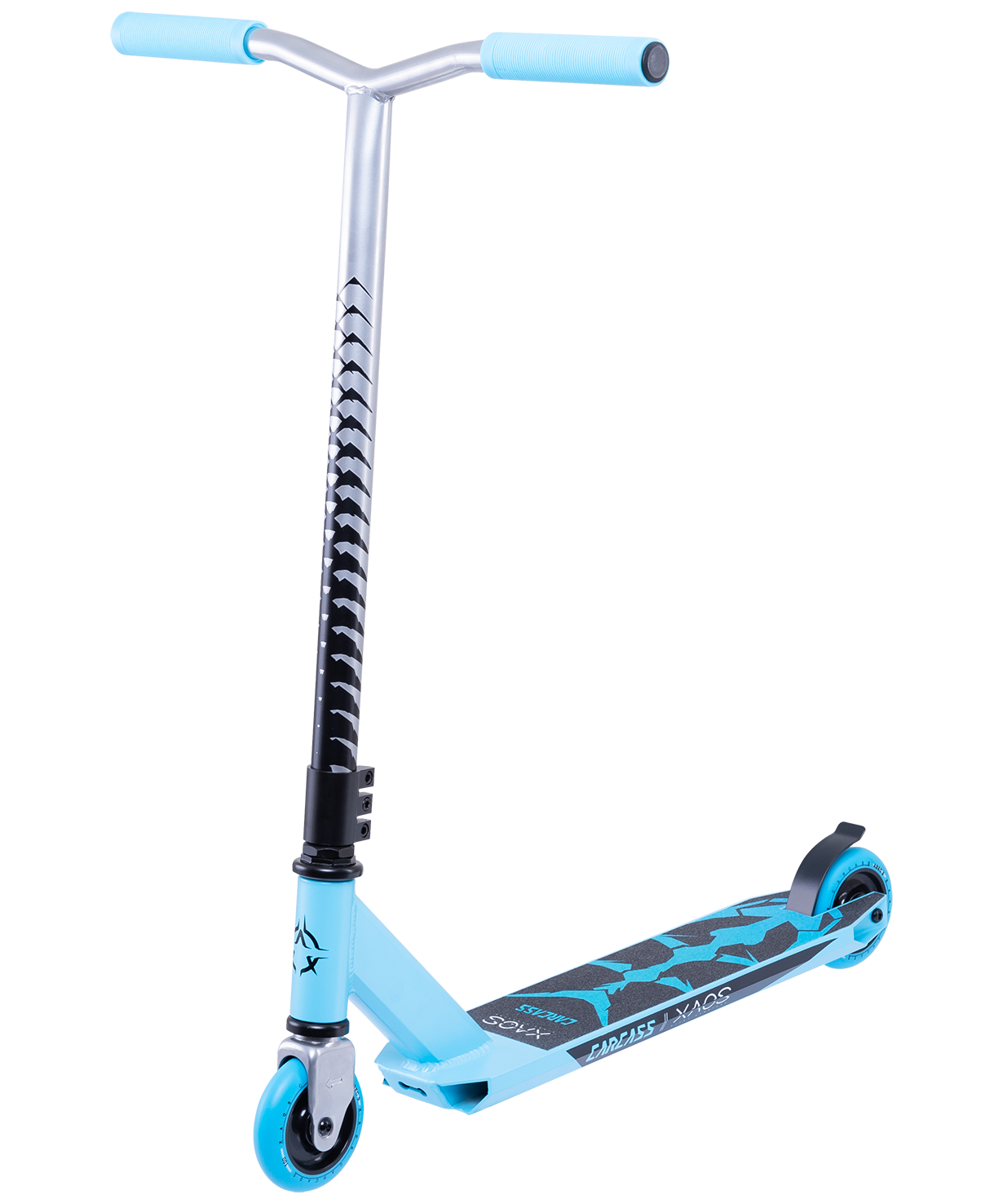Самокат трюковый Carcass Blue 100 мм