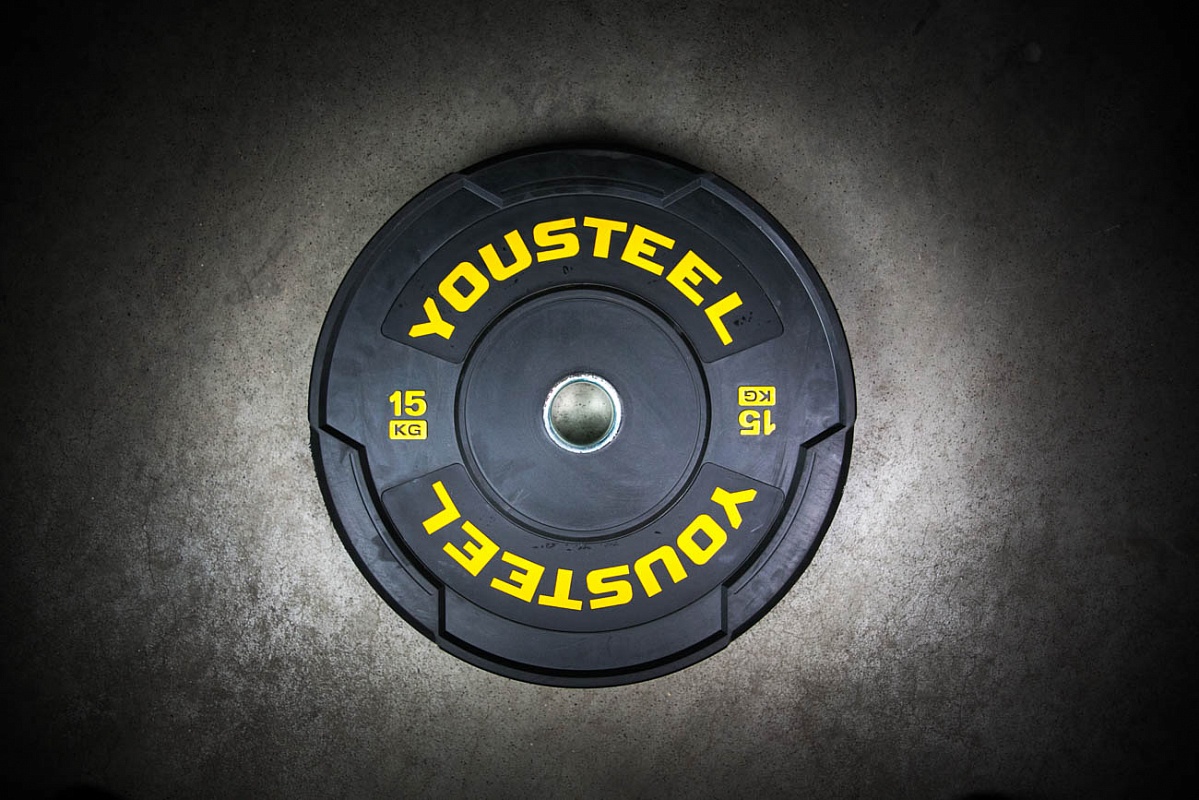 Диск тренировочный для кроссфита 15 кг HARD YOUSTEEL
