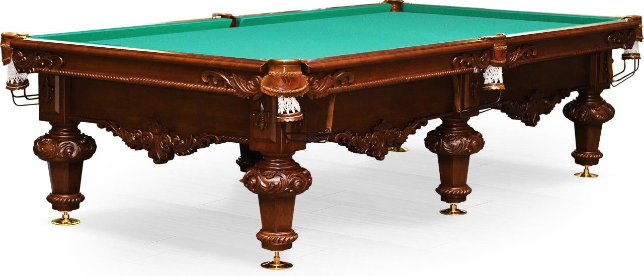 Бильярдный стол для русского бильярда «Rococo» 10 ф (орех пекан) — изображение 2