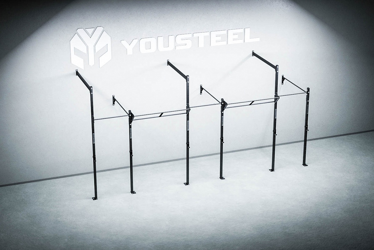 Функциональная рама для кроссфита пристенная YOUSTEEL СТ-6900-1800-1