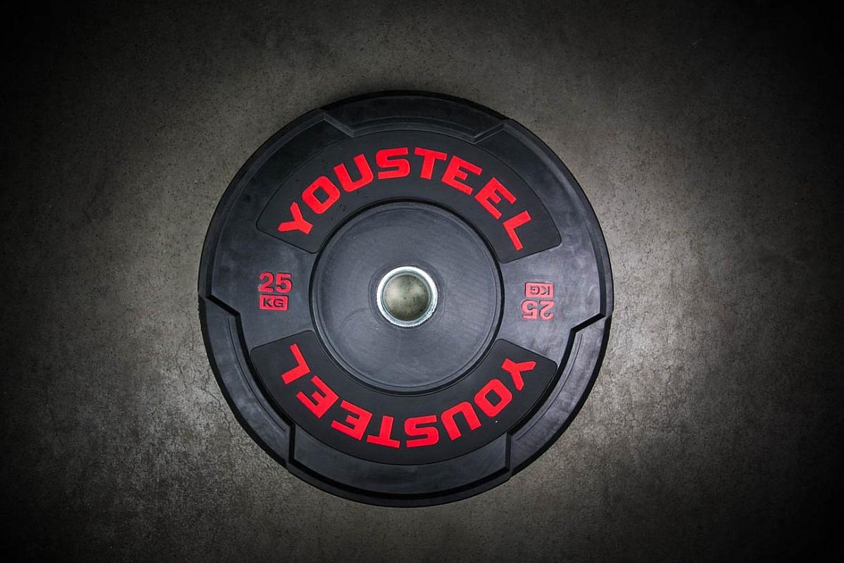 Диск тренировочный для кроссфита 25 кг HARD YOUSTEEL