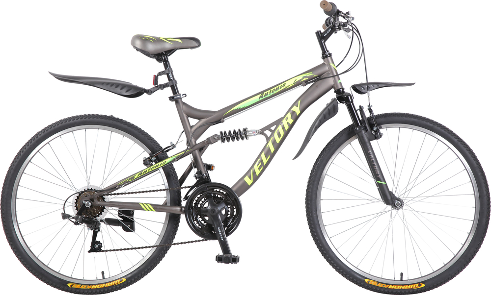 Велосипед двухподвес veltory (totem) mtb 26v-105g матовый — изображение 2
