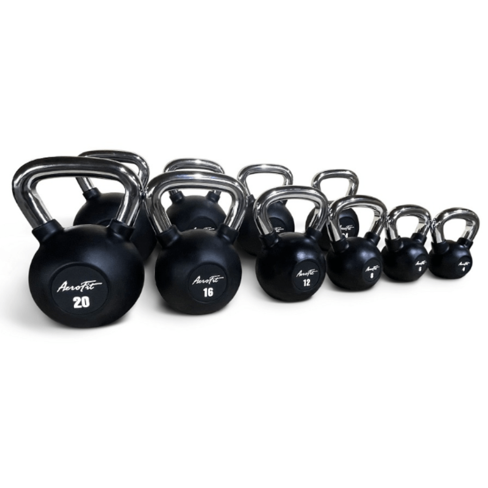Гиря обрезиненная с хромированной рукояткой 20 кг Aerofit AFBK20