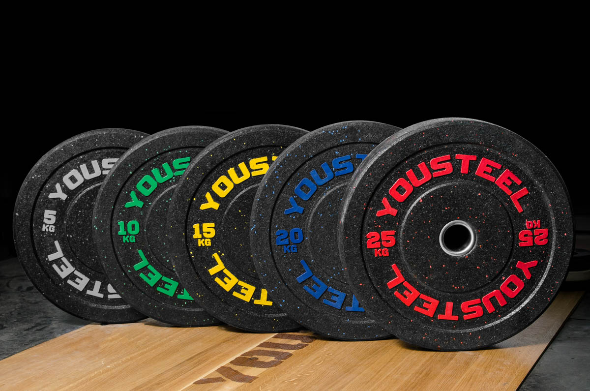 Диск для штанги HI-TEMP 5 кг с цветными вкраплениями YOUSTEEL — изображение 3