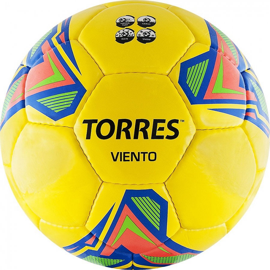 Мяч футбольный TORRES Viento Yellow цв.желтый р.5