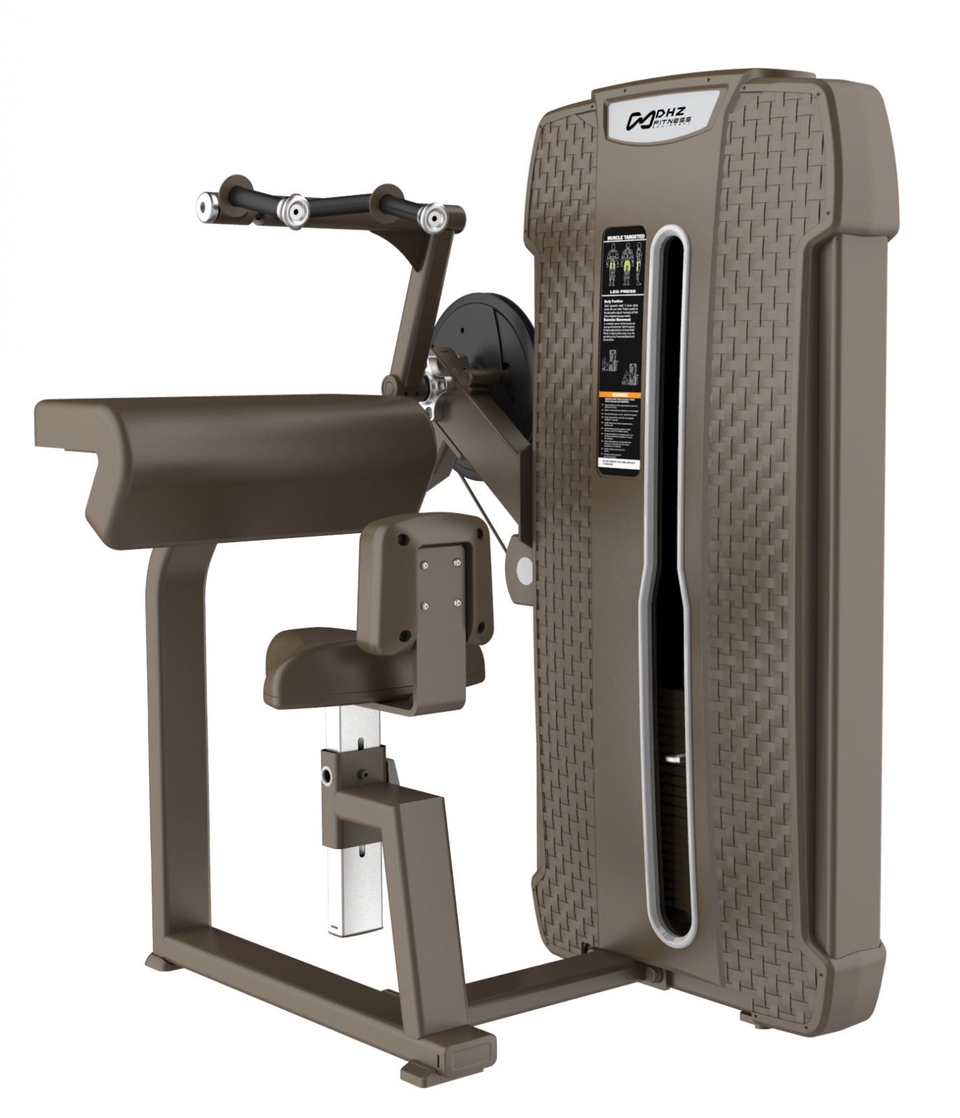 Трицепс-машина сидя прямая парта Стек 105 кг DHZ Style Pro-Series Е-4027 — изображение 2
