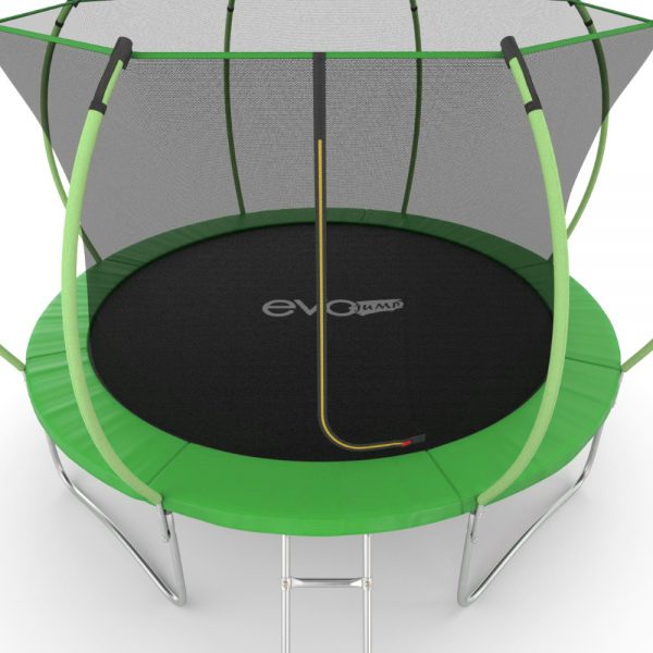 Батут с внутренней сеткой и лестницей, диаметр 12ft (зеленый) EVO JUMP Internal 12ft (Green)