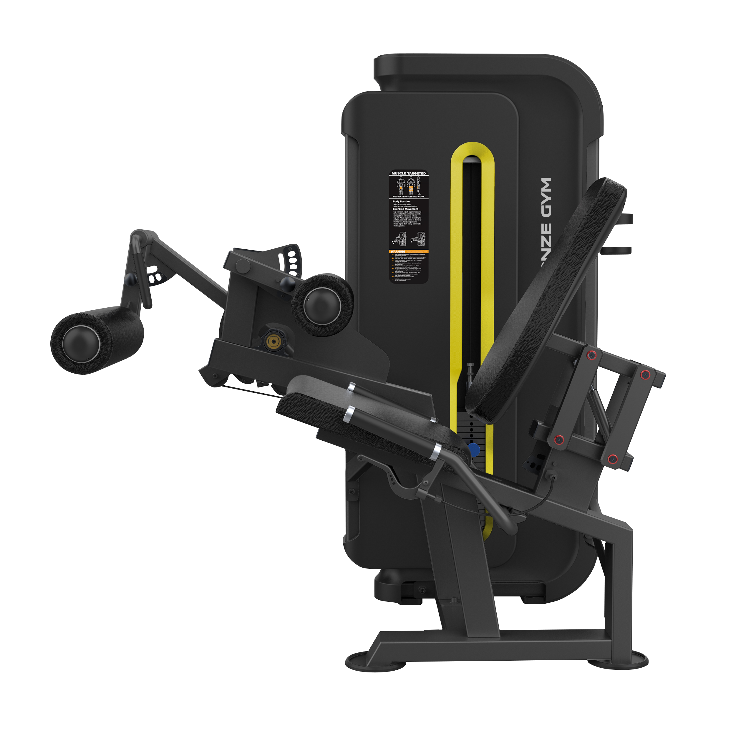 Сгибание/Разгибание ног сидя профессиональная BRONZE GYM BW-3086