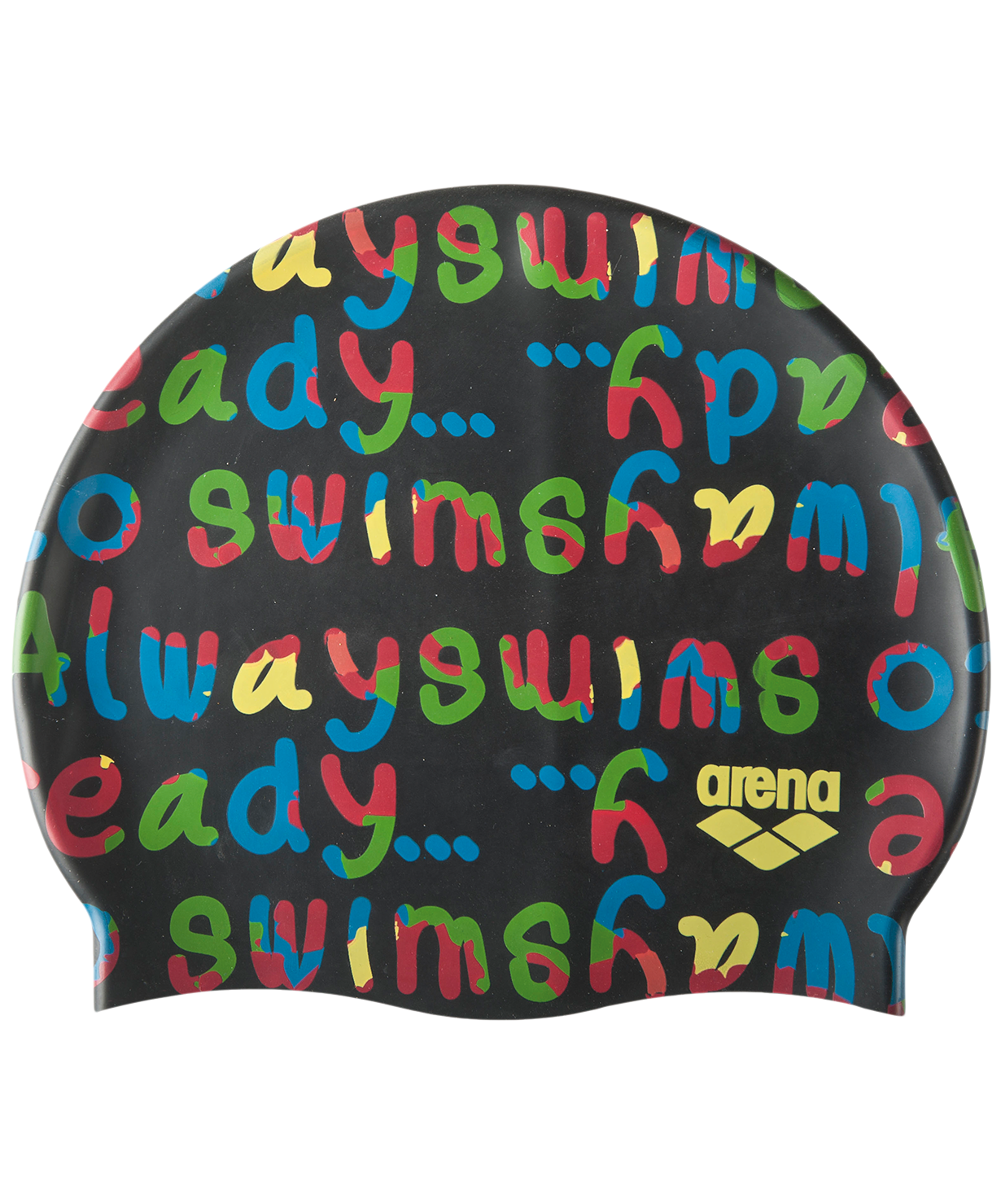 Шапочка для плавания Print Jr Log/Black, силикон, 94171 510 — изображение 2