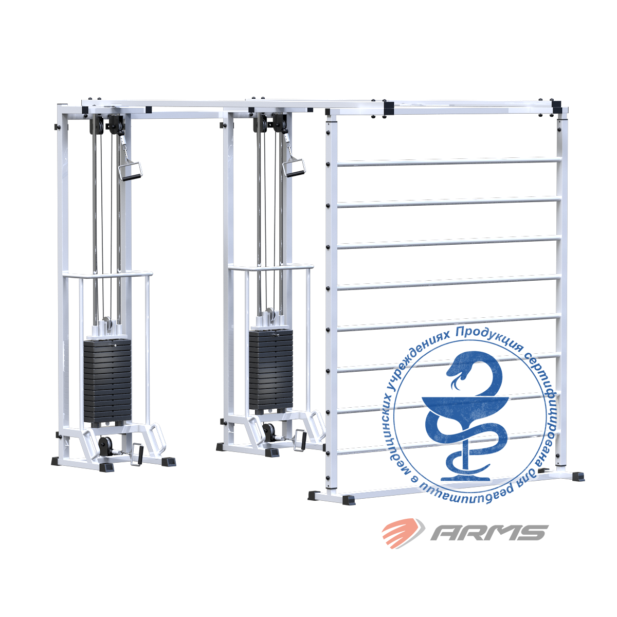 Биотонус-2+шведская стенка (стек 2х75кг) AR088.2х2400