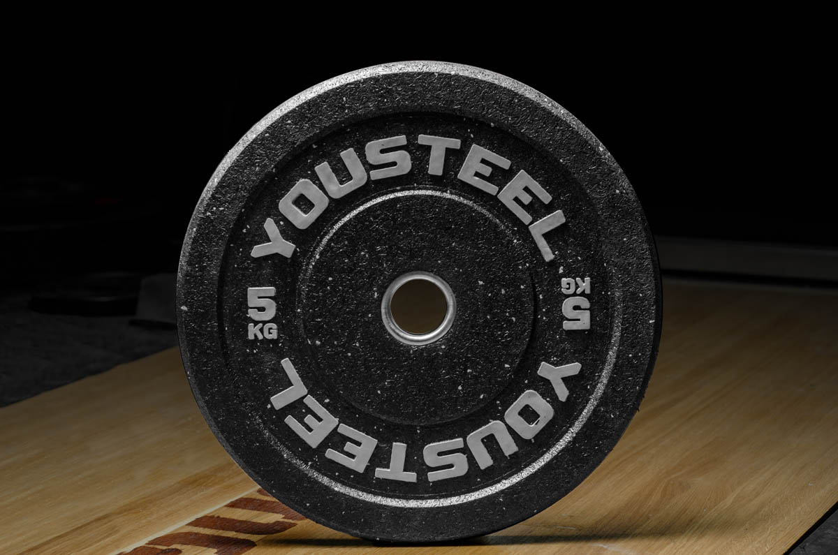 Диск для штанги HI-TEMP 5 кг с цветными вкраплениями YOUSTEEL — изображение 4
