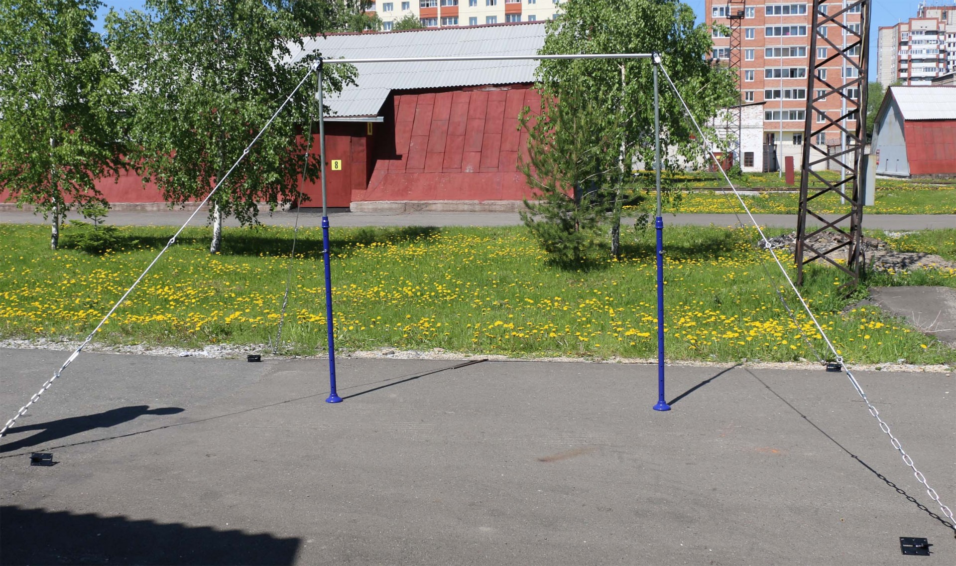 Перекладина гимнастическая на растяжках ZSO, универсальная — изображение 2