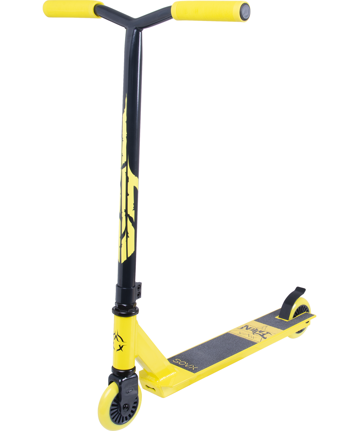 Самокат трюковый Fallen Yellow 100 мм