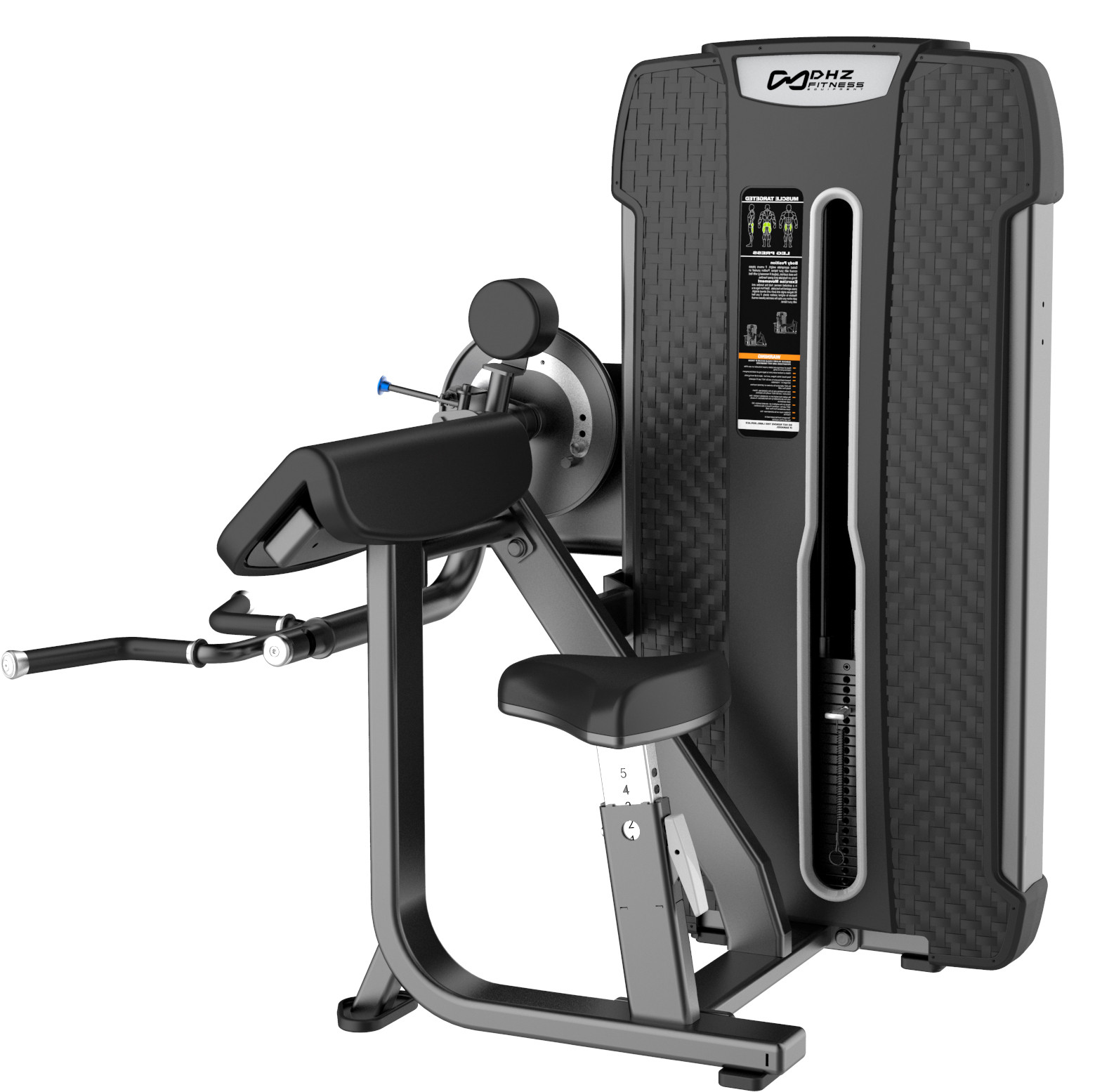 Бицепс/трицепс сидя.Стек 110 кг DHZ Style Pro-Series Е-4087 — изображение 2
