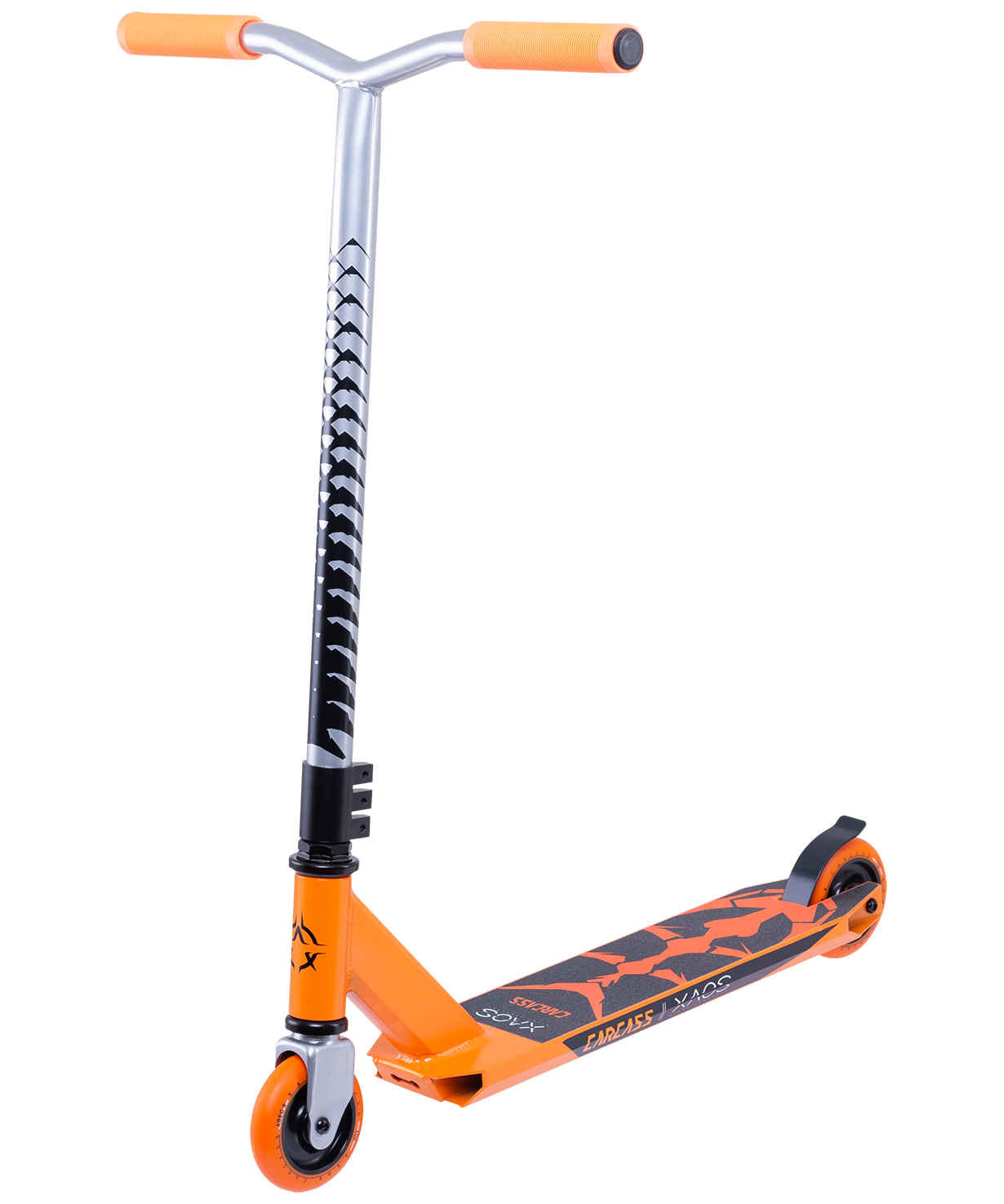Самокат трюковый Carcass Orange 100 мм