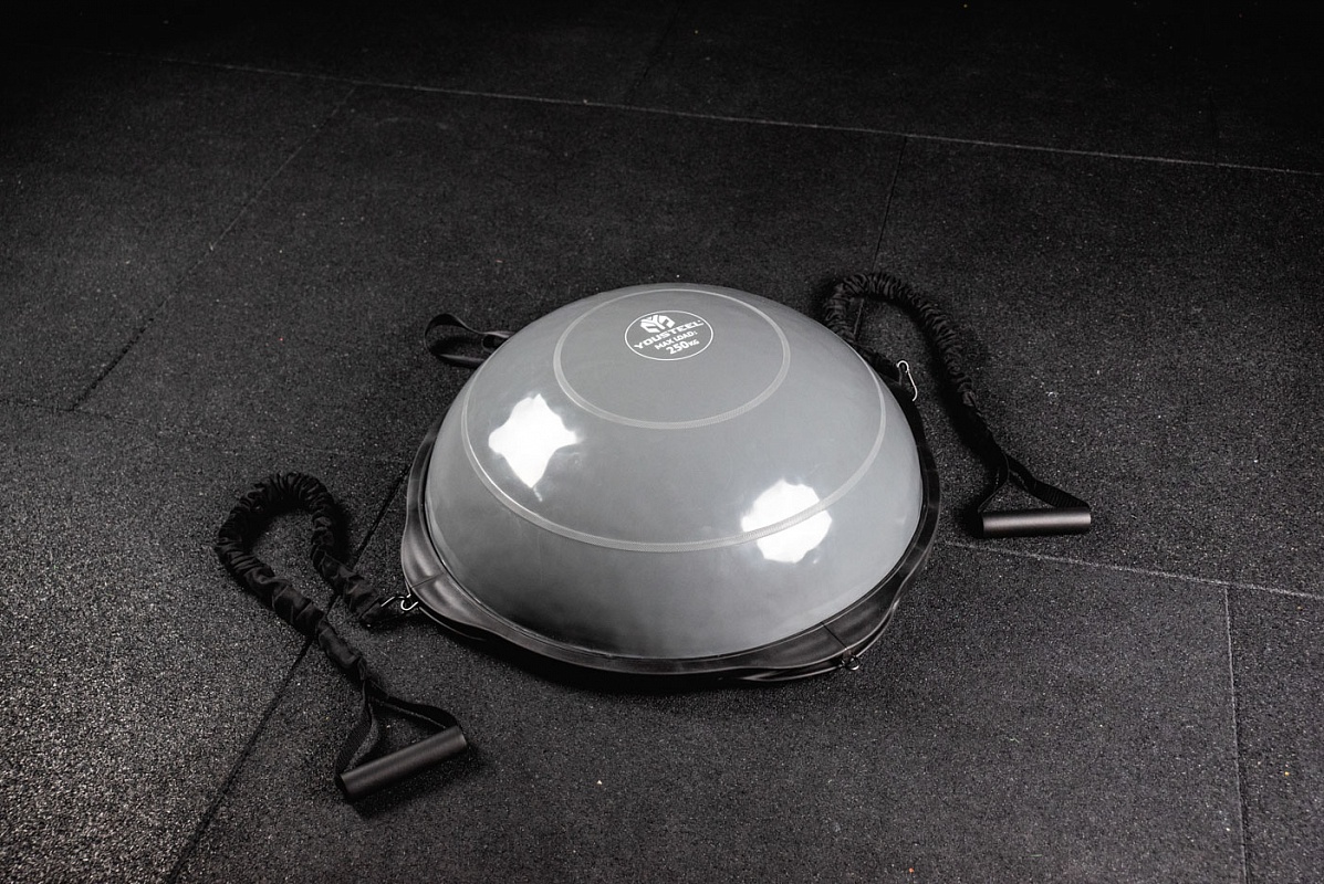 Балансировочная платформа-полусфера, серая, до 250 кг YOSTEEL