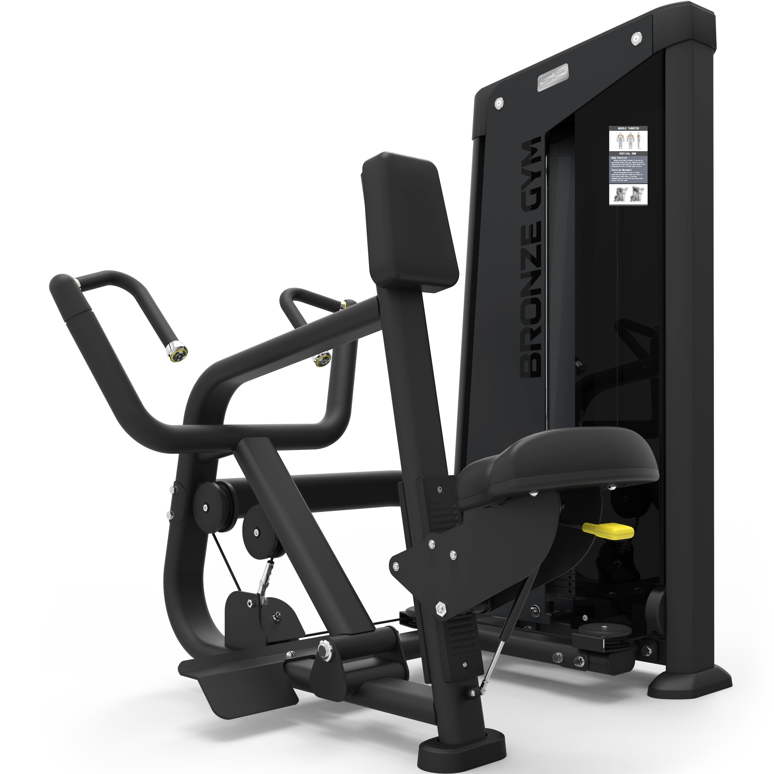 Гребная тяга с упором профессиональная BRONZE GYM NEO 34