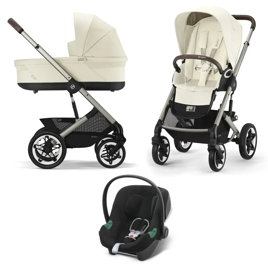 Детская коляска Cybex Talos S Lux 3 в 1 TPE Seashell Beige