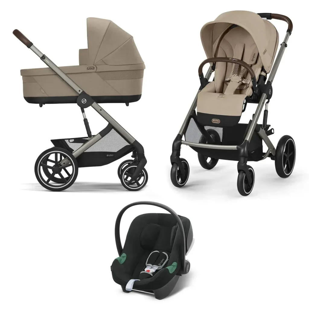 Детская коляска Cybex Balios S Lux TPE 3 в 1 Almond Beige