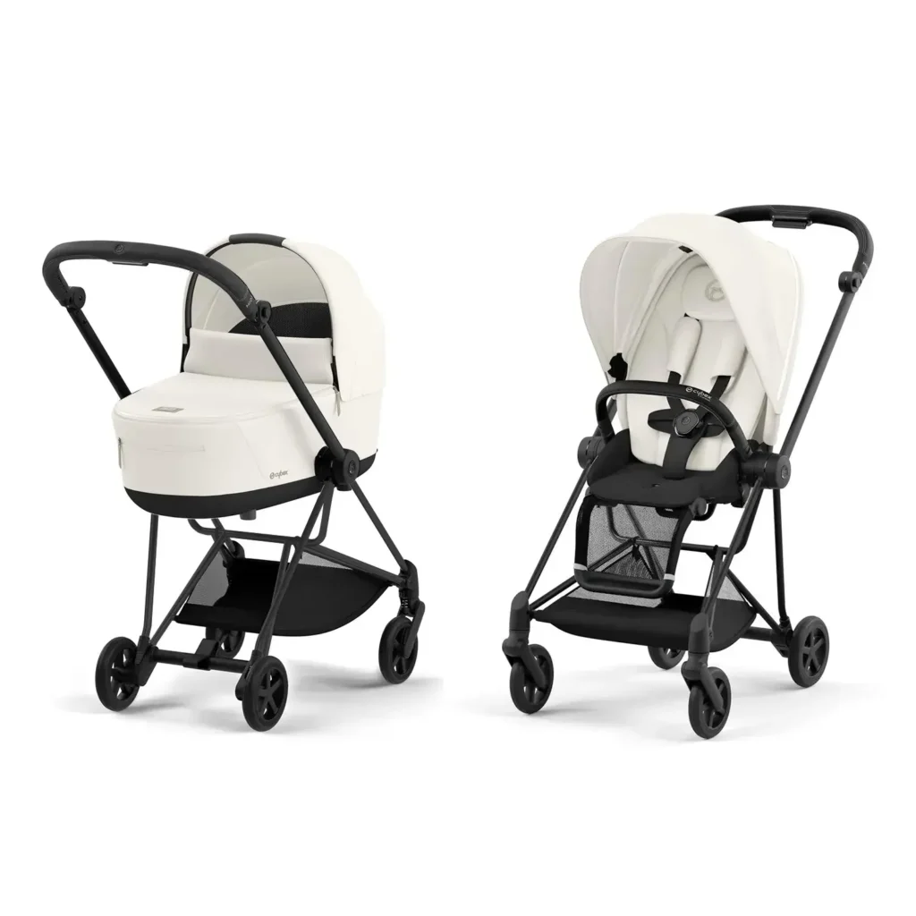 Детская коляска Cybex Mios 2 в 1 Off White Matt Black