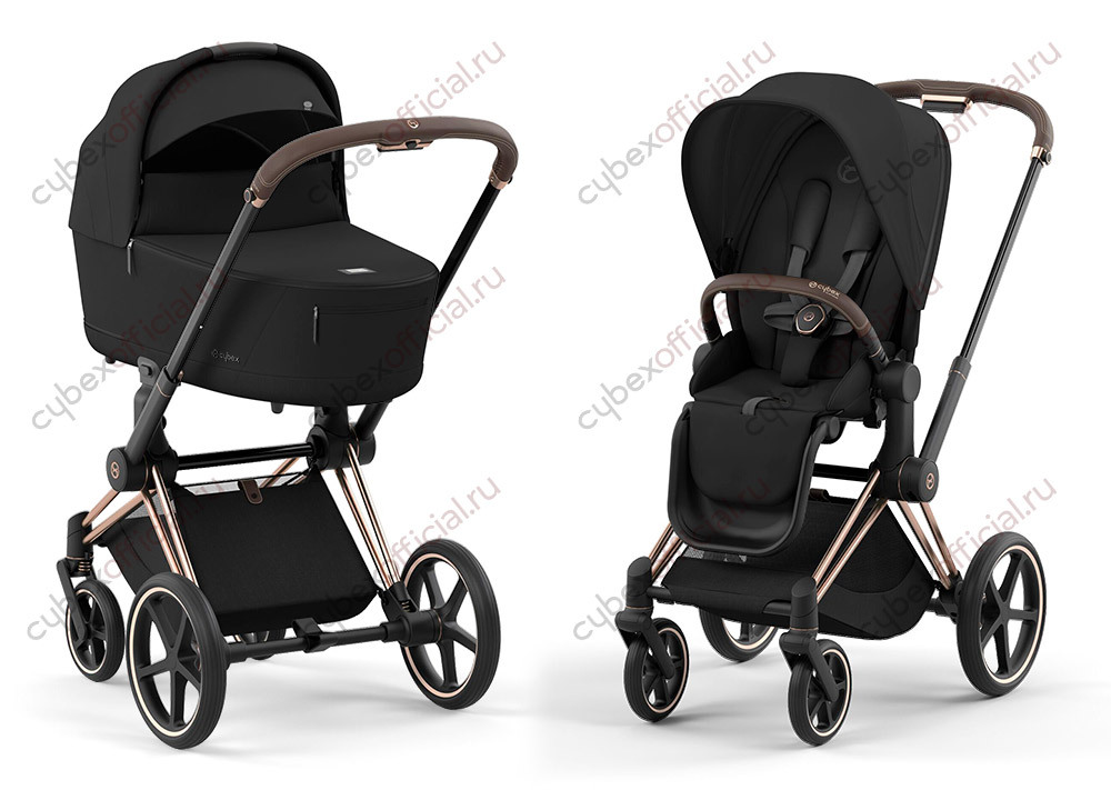 Детская коляска Cybex Priam IV 2 в 1 Sepia Black