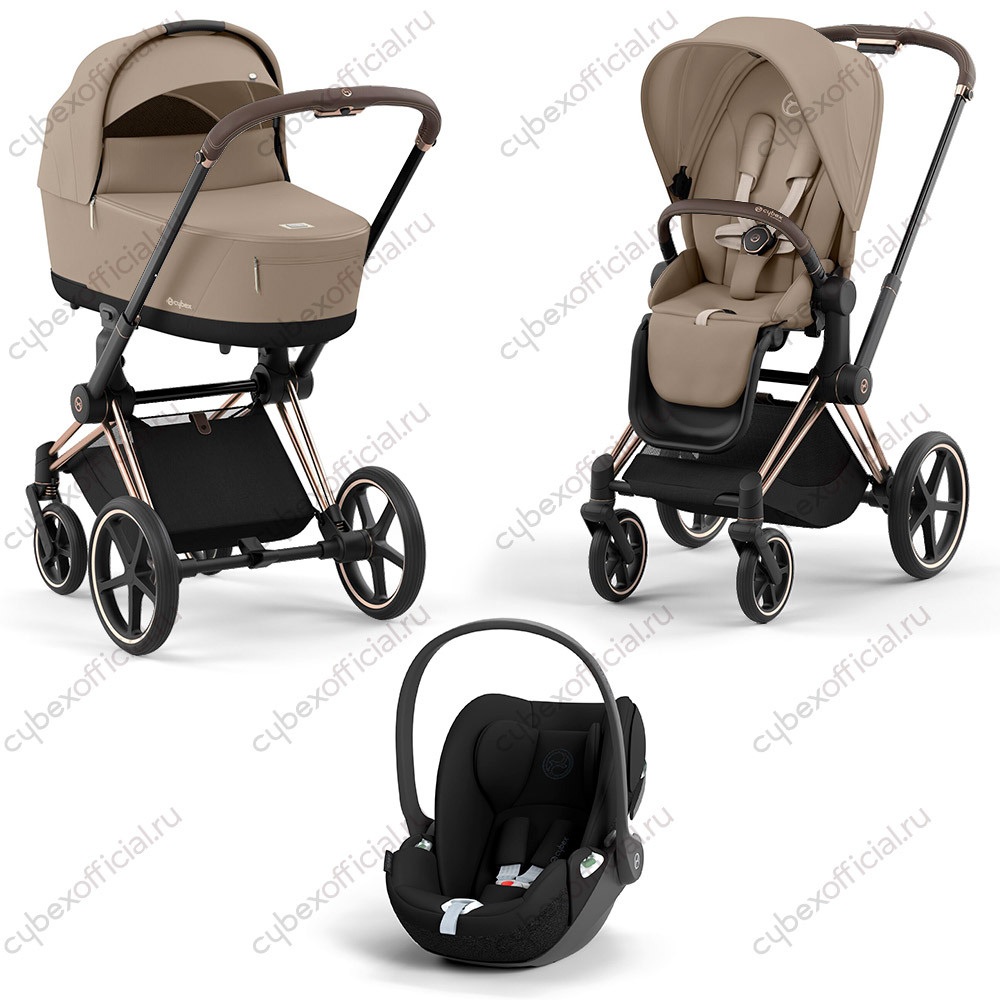 Детская коляска Cybex Priam IV 3 в 1 Cozy Beige