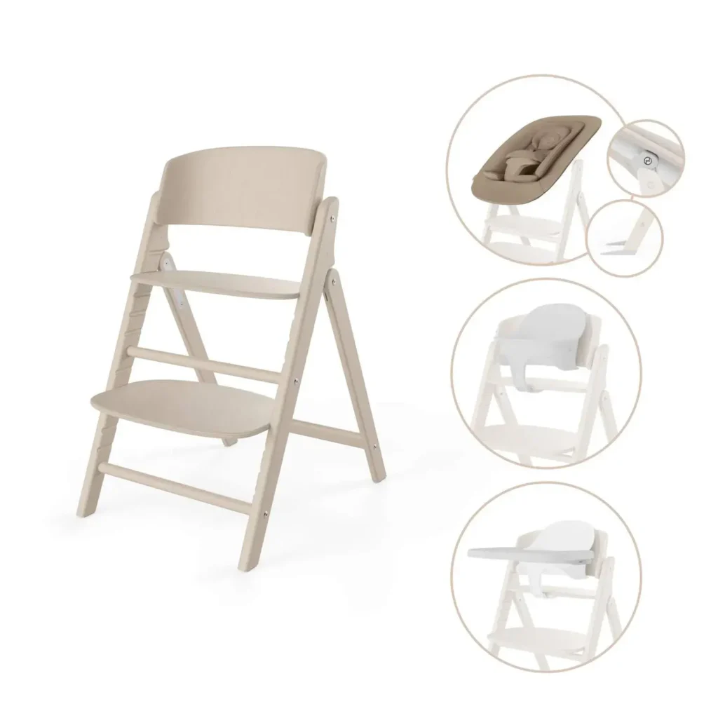 Стульчик Cybex Click & Fold 4-in-1 Set All Natural