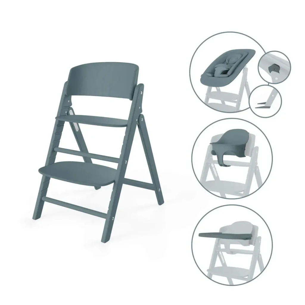 Стульчик Cybex Click & Fold 4-in-1 Set Stone Blue